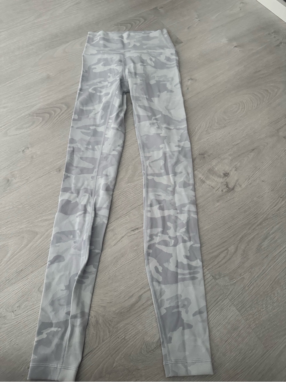 lululemon athletica Light Grey Camo Leggings